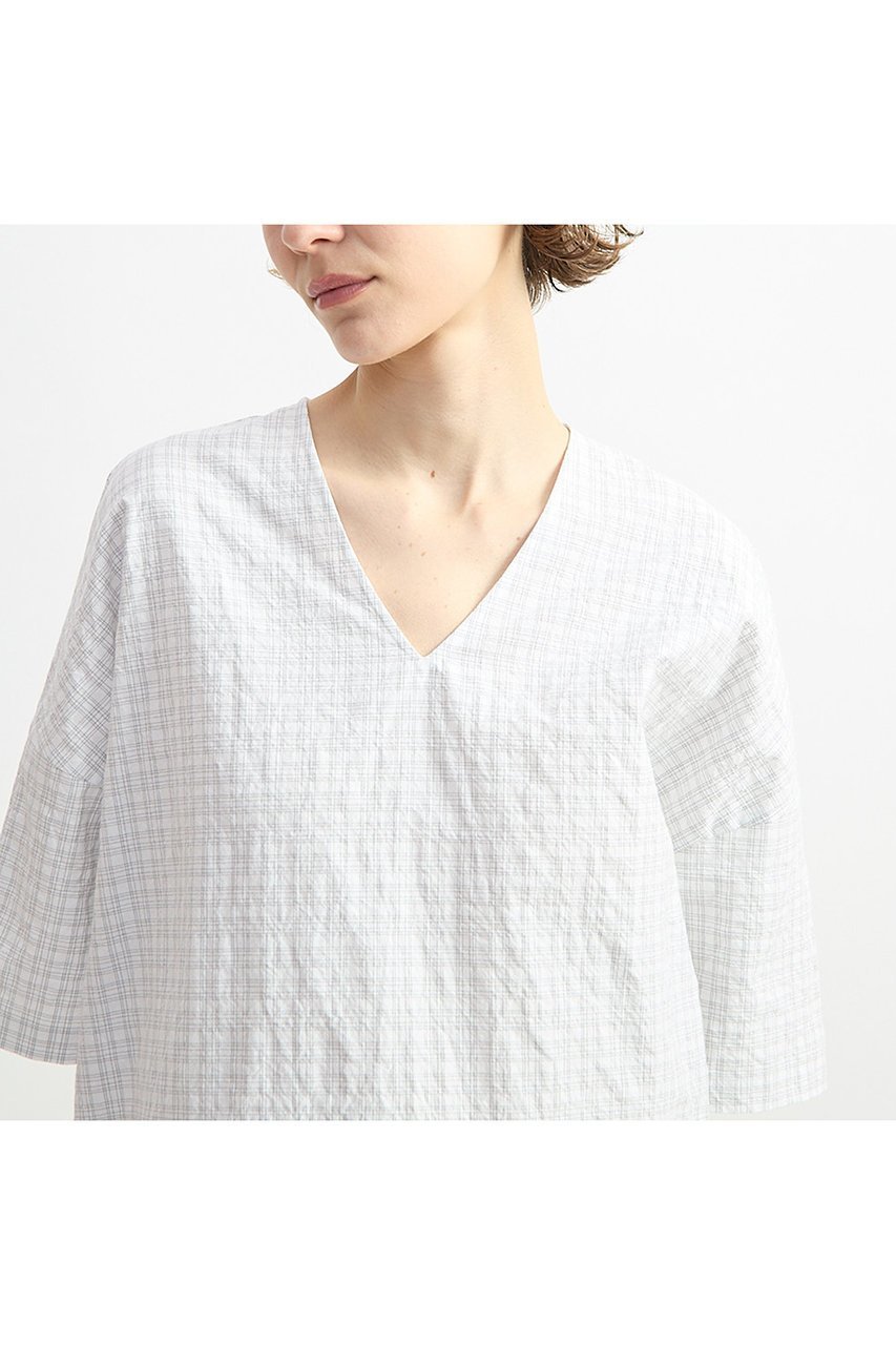 【プレインピープル/PLAIN PEOPLE】のリップルチェックVネックワンピース 大人の最旬トレンドファッション&コーディネート founy(ファウニー) ファッション Fashion レディースファッション Fashion for Women ワンピース Dresses チュニック Tunic Tops & Dresses おすすめ Recommended / Our Picks ストレート Straight, Straight Cut チュニック Tunic, Long Top ロング Long, Long-Length 夏 Summer 新作・新入荷 New Arrivals / New In other-5|ID: prp329100004986458 ipo3291000000037350710