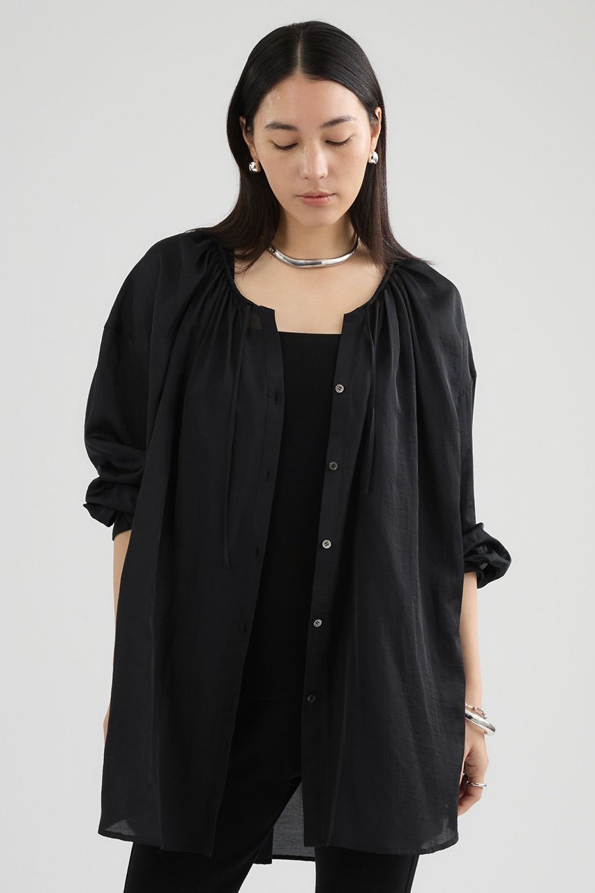 【カオス/Chaos】のミレヴィアシアーシャツ 大人の最旬トレンドファッション＆コーディネート founy(ファウニー) 　ファッション　Fashion　レディースファッション　Fashion for Women　トップス・カットソー　Cut & Sew Tops　シャツ・ブラウス・オフィスカジュアル　Elegant Blouses & Button-Ups　おすすめ　Recommended / Our Picks　なめらか　Smooth, Silky Texture　サテン　Satin, Glossy Fabric　スリーブ　Sleeve, Long Sleeve / Short Sleeve　ロング　Long, Long-Length　ヴィンテージ　Vintage Style　エレガント 上品　Elegant　新作・新入荷　New Arrivals / New In　 other-1|ID: prp329100004986467 ipo3291000000037350768