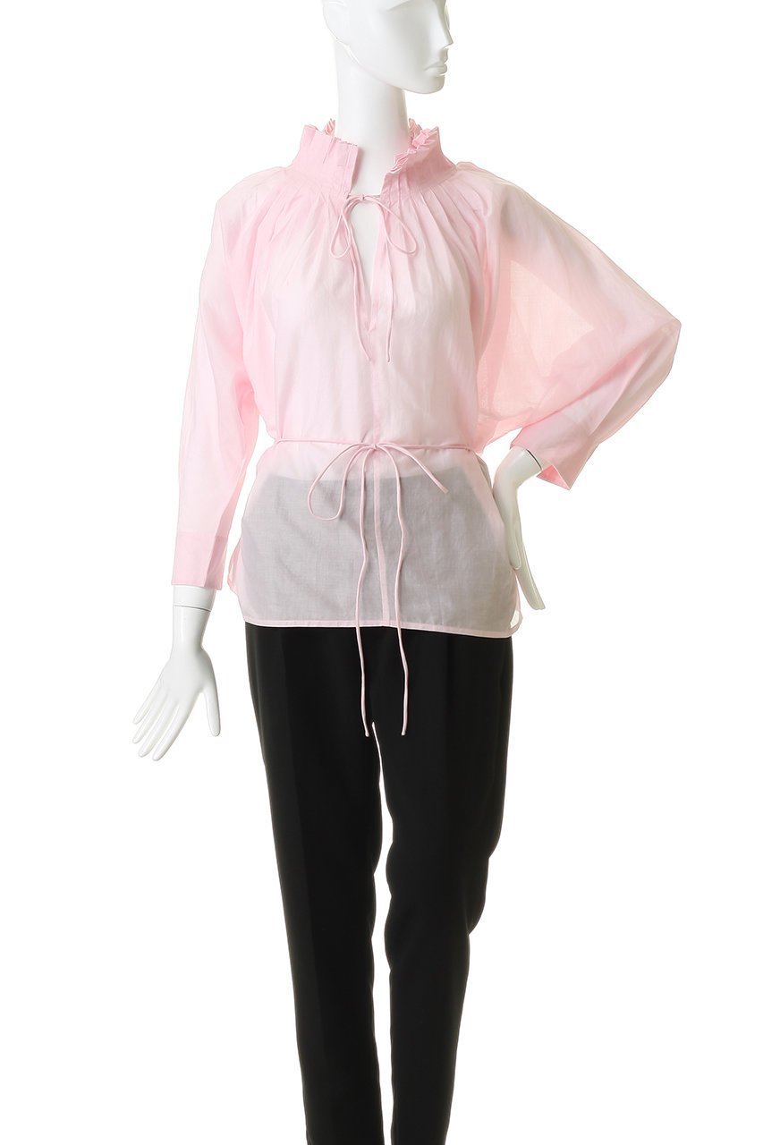 【マーレット/MERLETTE】のSHORE TOP プリーツネックブラウス 大人の最旬トレンドファッション＆コーディネート founy(ファウニー) 　ファッション　Fashion　レディースファッション　Fashion for Women　トップス・カットソー　Cut & Sew Tops　シャツ・ブラウス・オフィスカジュアル　Elegant Blouses & Button-Ups　おすすめ　Recommended / Our Picks　エアリー　Airy Texture　スラックス　Slacks, Dress Pants　スリーブ　Sleeve, Long Sleeve / Short Sleeve　センター　Center, Center Line　プリーツ　Pleats, Pleated　モダン　Modern, Contemporary　ロング　Long, Long-Length　新作・新入荷　New Arrivals / New In　other-2|ID: prp329100004986479 ipo3291000000037350881