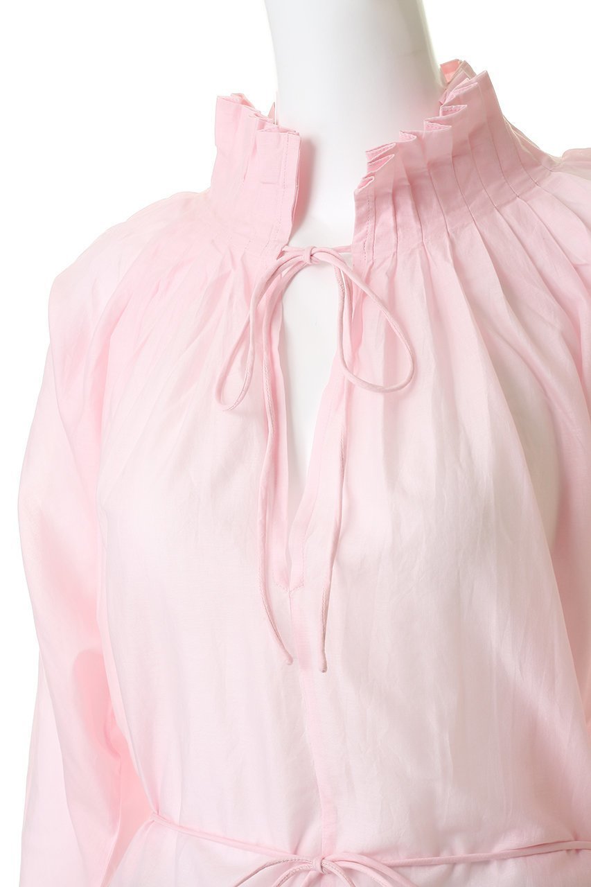 【マーレット/MERLETTE】のSHORE TOP プリーツネックブラウス 大人の最旬トレンドファッション＆コーディネート founy(ファウニー) 　ファッション　Fashion　レディースファッション　Fashion for Women　トップス・カットソー　Cut & Sew Tops　シャツ・ブラウス・オフィスカジュアル　Elegant Blouses & Button-Ups　おすすめ　Recommended / Our Picks　エアリー　Airy Texture　スラックス　Slacks, Dress Pants　スリーブ　Sleeve, Long Sleeve / Short Sleeve　センター　Center, Center Line　プリーツ　Pleats, Pleated　モダン　Modern, Contemporary　ロング　Long, Long-Length　新作・新入荷　New Arrivals / New In　other-5|ID: prp329100004986479 ipo3291000000037350885