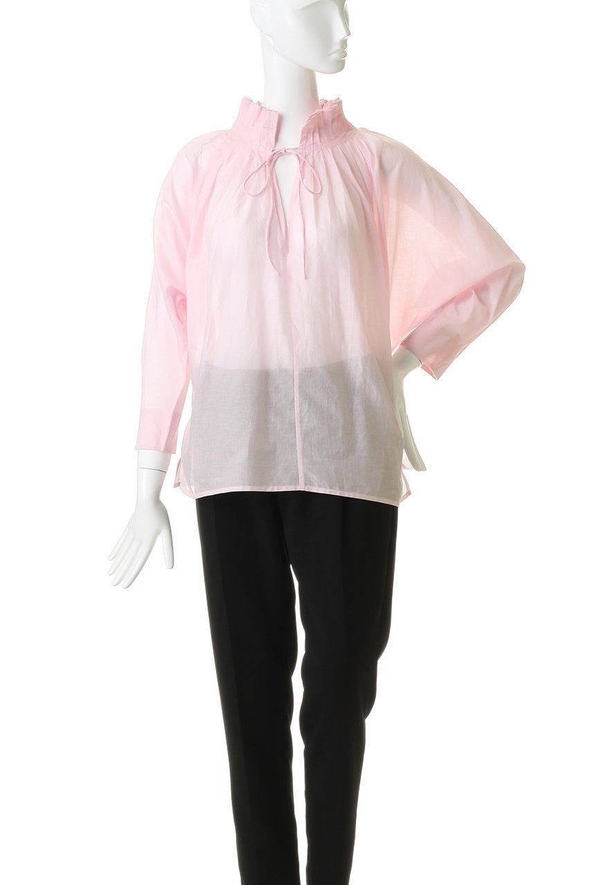 【マーレット/MERLETTE】のSHORE TOP プリーツネックブラウス 大人の最旬トレンドファッション＆コーディネート founy(ファウニー) 　ファッション　Fashion　レディースファッション　Fashion for Women　トップス・カットソー　Cut & Sew Tops　シャツ・ブラウス・オフィスカジュアル　Elegant Blouses & Button-Ups　おすすめ　Recommended / Our Picks　エアリー　Airy Texture　スラックス　Slacks, Dress Pants　スリーブ　Sleeve, Long Sleeve / Short Sleeve　センター　Center, Center Line　プリーツ　Pleats, Pleated　モダン　Modern, Contemporary　ロング　Long, Long-Length　新作・新入荷　New Arrivals / New In　other-6|ID: prp329100004986479 ipo3291000000037350886