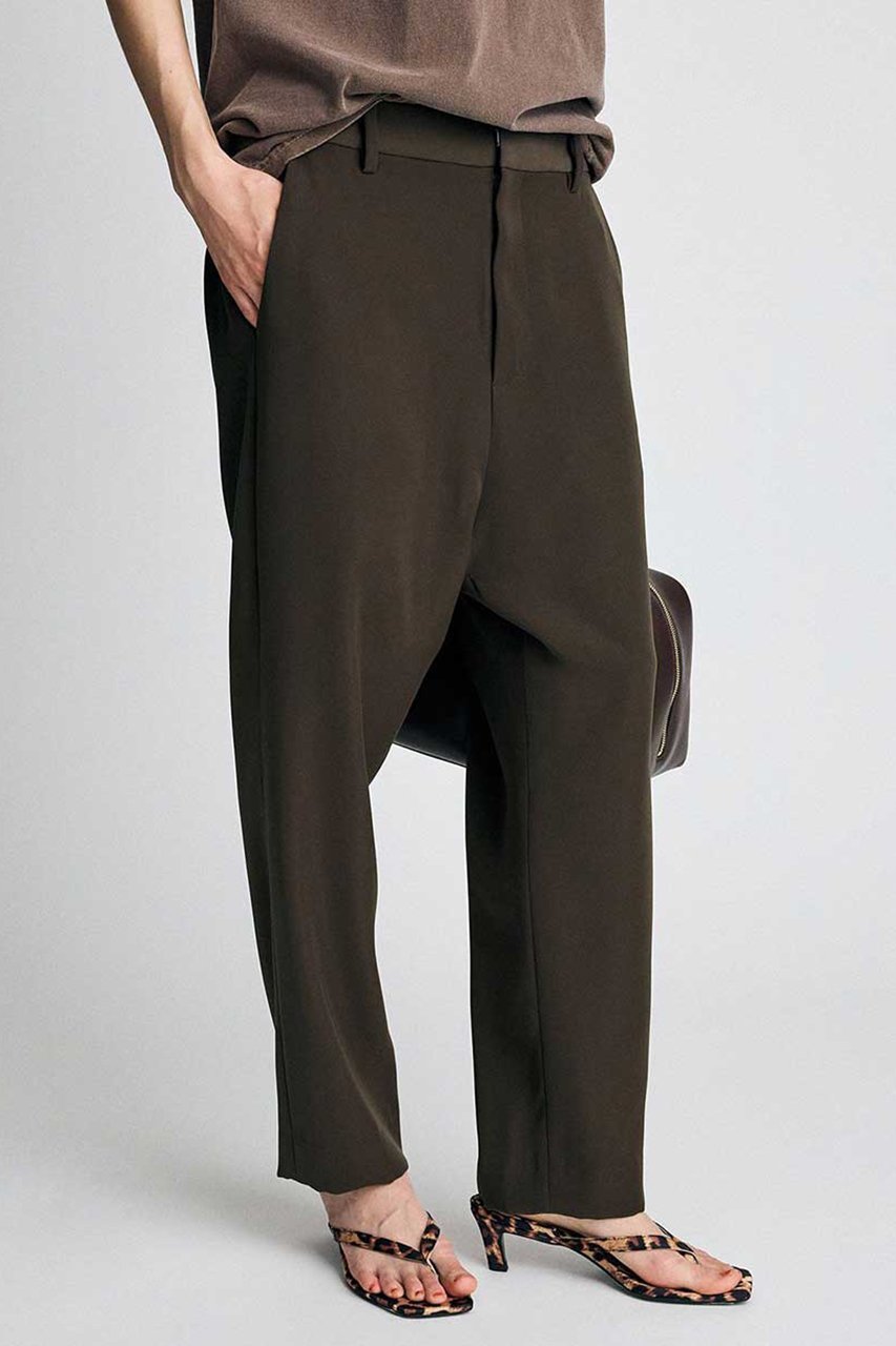 【ブリル/BRILL】のリラックステーパードパンツ インテリア・キッズ・メンズ・レディースファッション・服の通販 founy(ファウニー) 　ファッション　Fashion　レディースファッション　Fashion for Women　パンツ　Pants & Trousers　くるぶし　Ankle-Length　インナー　Innerwear　カリフォルニア　California, Cali Style　ストレッチ　Stretch, Stretchy Fabric　ツイル　Twist, Twisted Detail　リラックス　Relax, Relaxed Fit　新作・新入荷　New Arrivals / New In　ブラウン|ID: prp329100004986486 ipo3291000000037350929