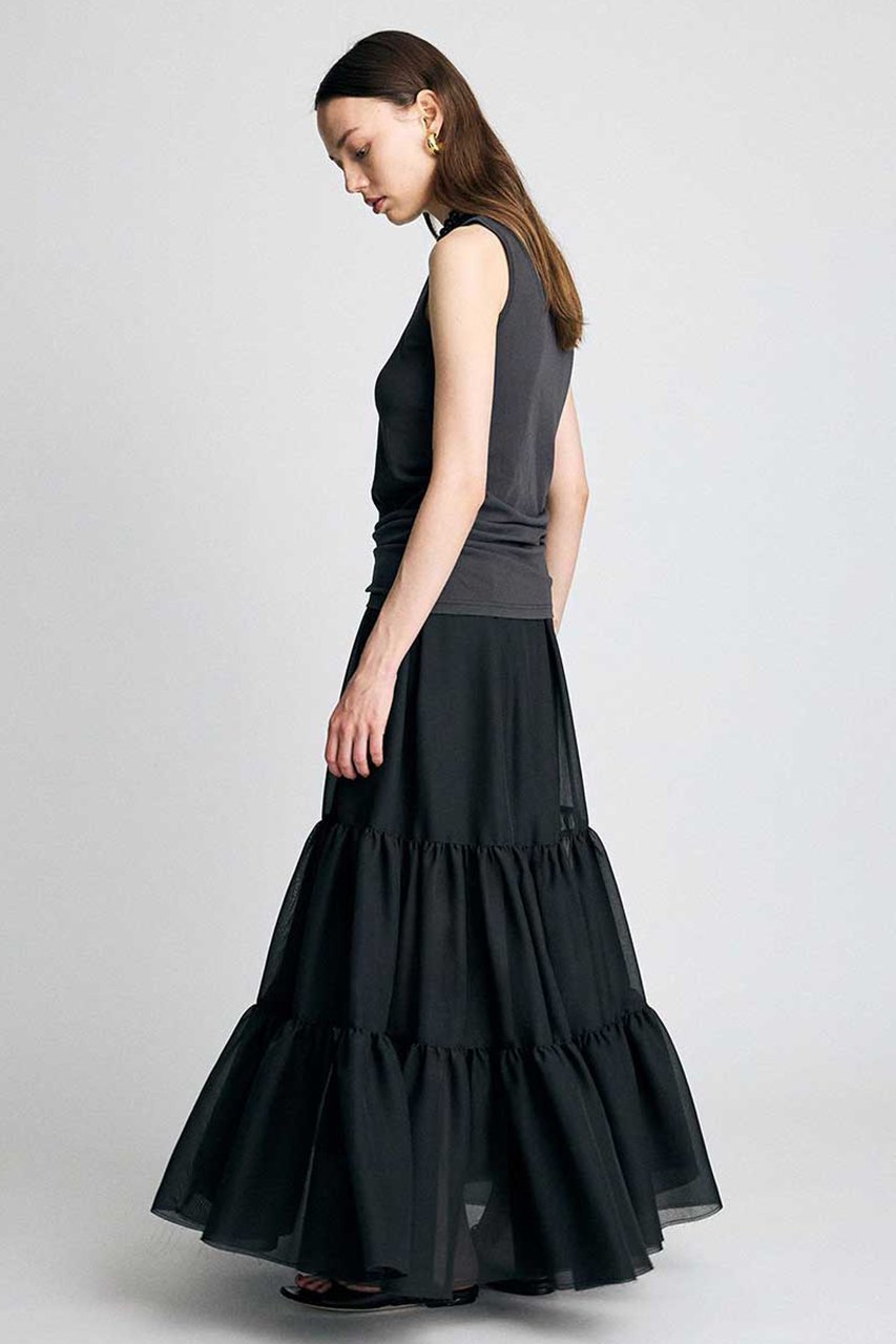 【ブリル/BRILL】のオーガンティアードスカート 大人の最旬トレンドファッション＆コーディネート founy(ファウニー) 　ファッション　Fashion　レディースファッション　Fashion for Women　スカート　Skirts　ティアードスカート　Tiered Skirts　ロングスカート　Long Skirts / Maxi & Midi Skirts　オーガンジー　Organza Fabric　ギャザー　Gathered, Ruffled　シアー　Sheer, See-Through　ボトム　Bottoms, Lower Wear　リネン　Linen, Linen Fabric　ロング　Long, Long-Length　新作・新入荷　New Arrivals / New In　other-2|ID: prp329100004986490 ipo3291000000037350959