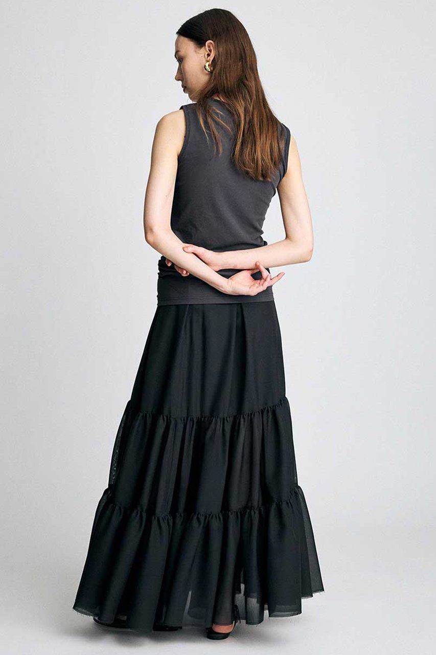 【ブリル/BRILL】のオーガンティアードスカート 大人の最旬トレンドファッション＆コーディネート founy(ファウニー) 　ファッション　Fashion　レディースファッション　Fashion for Women　スカート　Skirts　ティアードスカート　Tiered Skirts　ロングスカート　Long Skirts / Maxi & Midi Skirts　オーガンジー　Organza Fabric　ギャザー　Gathered, Ruffled　シアー　Sheer, See-Through　ボトム　Bottoms, Lower Wear　リネン　Linen, Linen Fabric　ロング　Long, Long-Length　新作・新入荷　New Arrivals / New In　other-3|ID: prp329100004986490 ipo3291000000037350960