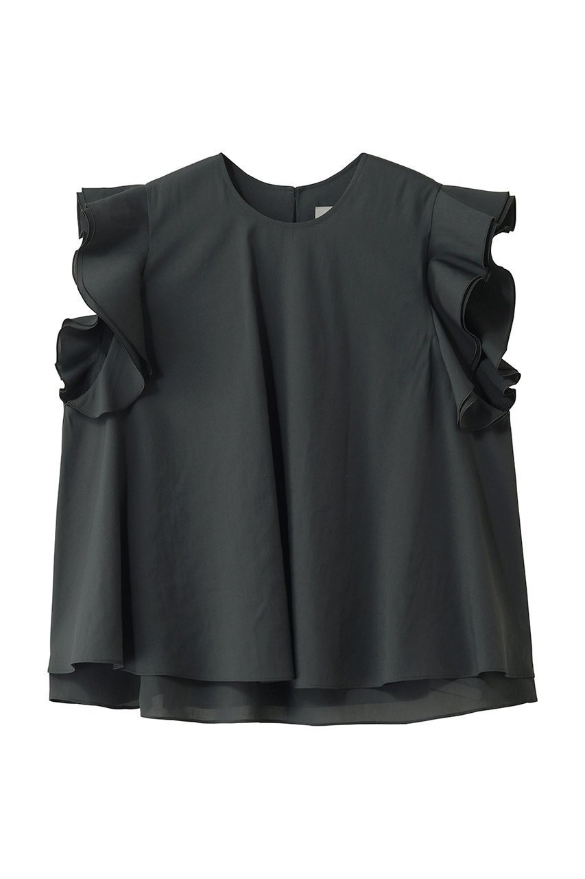 【デパリエ/DEPAREILLE】のトリアセテートスリーブレスブラウス インテリア・キッズ・メンズ・レディースファッション・服の通販 founy(ファウニー) 　ファッション　Fashion　レディースファッション　Fashion for Women　トップス・カットソー　Cut & Sew Tops　キャミソール&ノースリーブ　Camisoles & Sleeveless Tops　シャツ・ブラウス・オフィスカジュアル　Elegant Blouses & Button-Ups　エアリー　Airy Texture　スリーブ　Sleeve, Long Sleeve / Short Sleeve　ノースリーブ　Sleeveless, No-Sleeve　フレア　Flare, Flared　夏　Summer　新作・新入荷　New Arrivals / New In　春　Spring　S/S・春夏　SS, Spring/Summer, Warm Season　チャコールグレー|ID: prp329100004986493 ipo3291000000037350984