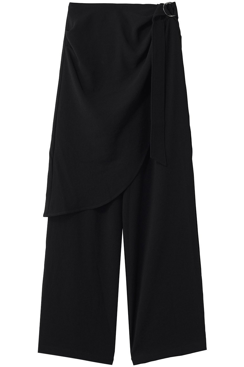 【スタニングルアー/STUNNING LURE】のジョーゼットラップパンツ インテリア・キッズ・メンズ・レディースファッション・服の通販 founy(ファウニー) 　ファッション　Fashion　レディースファッション　Fashion for Women　パンツ　Pants & Trousers　ジョーゼット　Georgette, Semi-Sheer Fabric　ラップ　Wrap, Wrap Design　エレガント 上品　Elegant　新作・新入荷　New Arrivals / New In　ブラック|ID: prp329100004986497 ipo3291000000037351007