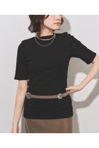 【ウィムガゼット/Whim Gazette】の半袖バックシャンカットソー 大人の最旬トレンドファッション＆コーディネート founy(ファウニー) ファッション Fashion レディースファッション Fashion for Women トップス・カットソー Cut & Sew Tops シャツ・ブラウス・オフィスカジュアル Elegant Blouses & Button-Ups ロングTシャツ・Tシャツ Longline T-Shirts & Tees カットソー・ベーシックTシャツ Cut-and-Sewn Tops / Stretch Tees & Basics インナー Innerwear カットソー Cut and Sewn Top ショート Short, Short Length ジャケット Jacket, Outerwear スマート Smart, Elegant スリーブ Sleeve, Long Sleeve / Short Sleeve テレコ Ribbed, Rib Stitch ハーフ Half, Half-Length フィット Fit, Slim Fit プレミアム Premium, High-End 半袖 Short Sleeve, Half Sleeve 新作・新入荷 New Arrivals / New In thumbnail ブラック|ID: prp329100004986983 ipo3291000000037357800