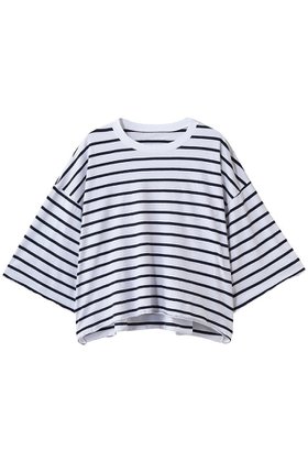 【フランク&アイリーン/Frank&Eileen】のLAB VINTAGE JERSEY 7分袖カットソー ボーダー シャツ 大人の最旬トレンドファッション＆コーディネート founy(ファウニー) ファッション Fashion レディースファッション Fashion for Women トップス・カットソー Cut & Sew Tops シャツ・ブラウス・オフィスカジュアル Elegant Blouses & Button-Ups ロングTシャツ・Tシャツ Longline T-Shirts & Tees カットソー・ベーシックTシャツ Cut-and-Sewn Tops / Stretch Tees & Basics カットソー Cut and Sewn Top スリーブ Sleeve, Long Sleeve / Short Sleeve ボーダー Border, Stripe ロング Long, Long-Length ヴィンテージ Vintage Style 新作・新入荷 New Arrivals / New In |ID:prp329100004986990