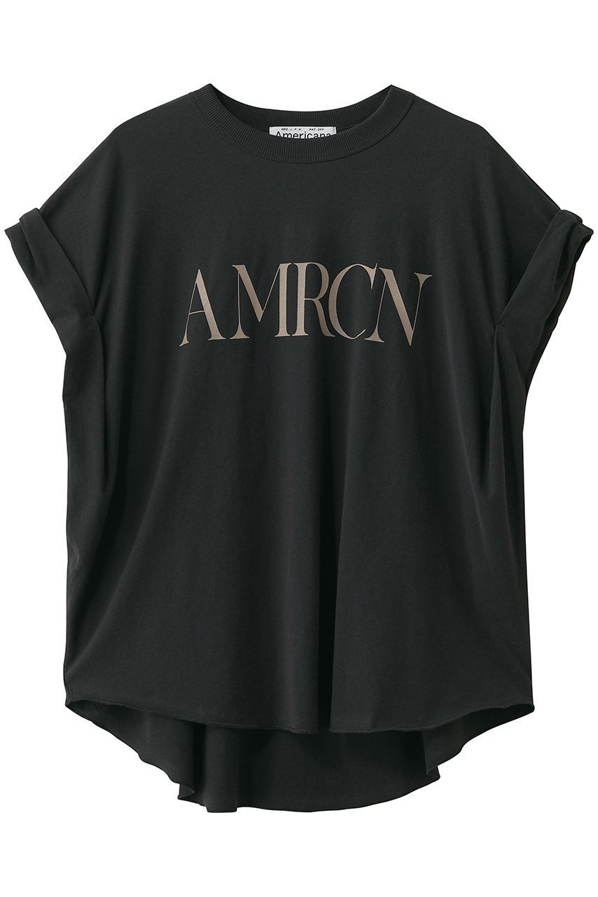 【アメリカーナ/Americana】のロールアップTシャツ インテリア・キッズ・メンズ・レディースファッション・服の通販 founy(ファウニー) 　ファッション　Fashion　レディースファッション　Fashion for Women　トップス・カットソー　Cut & Sew Tops　シャツ・ブラウス・オフィスカジュアル　Elegant Blouses & Button-Ups　ロングTシャツ・Tシャツ　Longline T-Shirts & Tees　カットソー・ベーシックTシャツ　Cut-and-Sewn Tops / Stretch Tees & Basics　ショート　Short, Short Length　スリーブ　Sleeve, Long Sleeve / Short Sleeve　ロールアップ　Roll-Up, Cuffed Hem　新作・新入荷　New Arrivals / New In　スミクロ|ID: prp329100004986991 ipo3291000000037357868