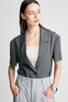 【ブリル/BRILL】のハーフスリーブジャケット 大人の最旬トレンドファッション＆コーディネート founy(ファウニー) ファッション Fashion レディースファッション Fashion for Women アウター Coat / Outerwear Collection レディースジャケット・軽アウター Jackets ジャケット Jacket, Outerwear ストレッチ Stretch, Stretchy Fabric 新作・新入荷 New Arrivals / New In |ID:prp329100004986995