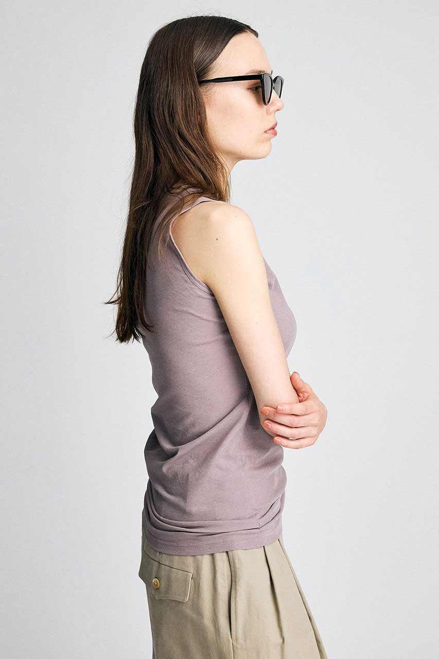 【ブリル/BRILL】のハイツイストギャザーカットソー 大人の最旬トレンドファッション＆コーディネート founy(ファウニー) 　ファッション　Fashion　レディースファッション　Fashion for Women　トップス・カットソー　Cut & Sew Tops　キャミソール&ノースリーブ　Camisoles & Sleeveless Tops　シャツ・ブラウス・オフィスカジュアル　Elegant Blouses & Button-Ups　ロングTシャツ・Tシャツ　Longline T-Shirts & Tees　カットソー・ベーシックTシャツ　Cut-and-Sewn Tops / Stretch Tees & Basics　アシンメトリー　Asymmetrical Style　カットソー　Cut and Sewn Top　カリフォルニア　California, Cali Style　キャミソール　Camisole, Spaghetti Strap Top　ギャザー　Gathered, Ruffled　タンク　Tank Top, Sleeveless Top　新作・新入荷　New Arrivals / New In　other-4|ID: prp329100004986998 ipo3291000000037357932