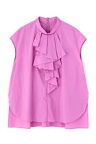 【ル フィル/LE PHIL】のタスランドレープブラウス 大人の最旬トレンドファッション＆コーディネート founy(ファウニー) ファッション Fashion レディースファッション Fashion for Women トップス・カットソー Cut & Sew Tops シャツ・ブラウス・オフィスカジュアル Elegant Blouses & Button-Ups 軽量 Lightweight, Ultra Light ショート Short, Short Length シンプル Simple, Minimal スタンダード Standard, Basic スリーブ Sleeve, Long Sleeve / Short Sleeve ノースリーブ Sleeveless, No-Sleeve フォルム Silhouette, Form フリル Frill, Ruffle フロント Front, Front Design 新作・新入荷 New Arrivals / New In thumbnail ピンク|ID: prp329100004990487 ipo3291000000037379670