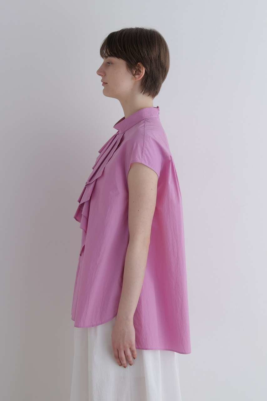 【ル フィル/LE PHIL】のタスランドレープブラウス 大人の最旬トレンドファッション＆コーディネート founy(ファウニー) 　ファッション　Fashion　レディースファッション　Fashion for Women　トップス・カットソー　Cut & Sew Tops　シャツ・ブラウス・オフィスカジュアル　Elegant Blouses & Button-Ups　軽量　Lightweight, Ultra Light　ショート　Short, Short Length　シンプル　Simple, Minimal　スタンダード　Standard, Basic　スリーブ　Sleeve, Long Sleeve / Short Sleeve　ノースリーブ　Sleeveless, No-Sleeve　フォルム　Silhouette, Form　フリル　Frill, Ruffle　フロント　Front, Front Design　新作・新入荷　New Arrivals / New In　other-5|ID: prp329100004990487 ipo3291000000037379674
