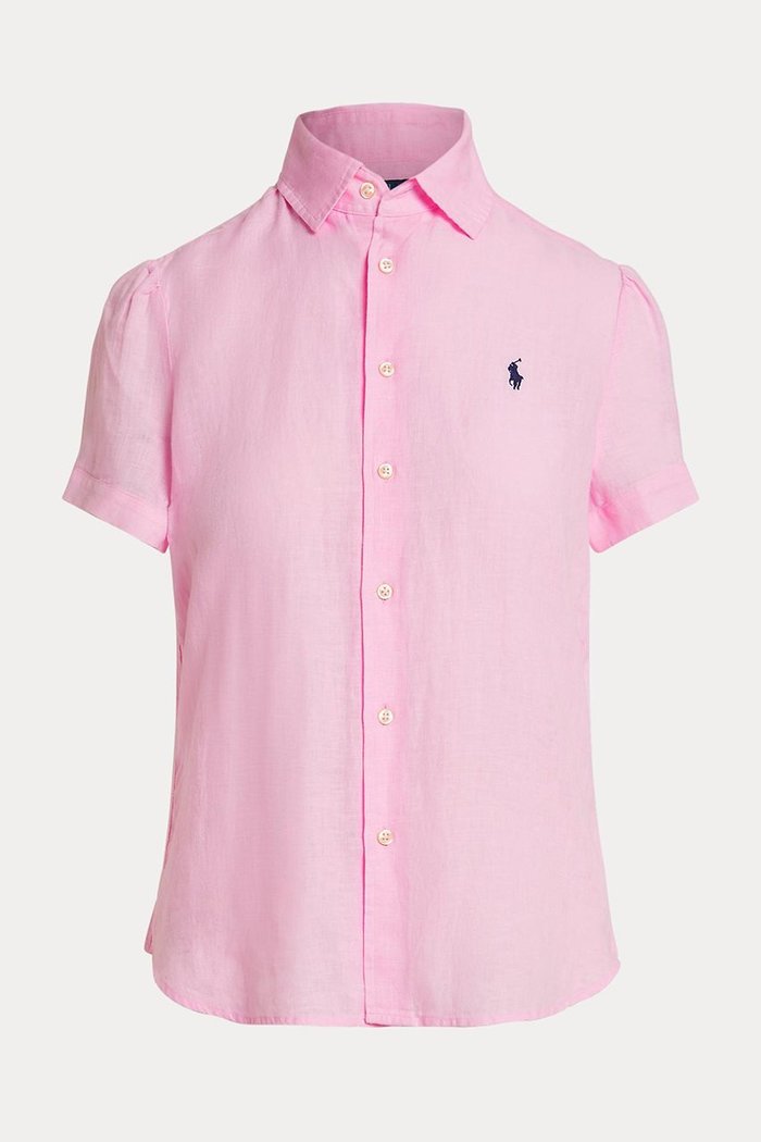 【ラルフローレン/RALPH LAUREN】の【POLO RALPH LAUREN】リネン ショートスリーブ シャツ インテリア・キッズ・メンズ・レディースファッション・服の通販 founy(ファウニー) https://founy.com/ ファッション Fashion レディースファッション Fashion for Women トップス・カットソー Cut & Sew Tops シャツ・ブラウス・オフィスカジュアル Elegant Blouses & Button-Ups クラシカル Classical, Vintage-Inspired クラシック Classic, Timeless Style ショート Short, Short Length ストレート Straight, Straight Cut スリーブ Sleeve, Long Sleeve / Short Sleeve ダウン Down, Puffer フィット Fit, Slim Fit リネン Linen, Linen Fabric リラックス Relax, Relaxed Fit 新作・新入荷 New Arrivals / New In |ID: prp329100004990510 ipo3291000000037379802
