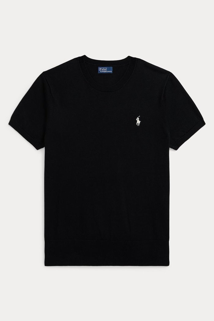 【ラルフローレン/RALPH LAUREN】の【POLO RALPH LAUREN】ショートスリーブ クルーネック セーター インテリア・キッズ・メンズ・レディースファッション・服の通販 founy(ファウニー) https://founy.com/ ファッション Fashion レディースファッション Fashion for Women トップス・カットソー Cut & Sew Tops ニット Knit Tops & Sweaters カジュアルプルオーバー・ニットトップス Pullovers & Knit Tops / Casual Pullovers ショート Short, Short Length スリム Slim, Slim Fit スリーブ Sleeve, Long Sleeve / Short Sleeve セーター Sweater, Knitwear バランス Balance, Style Balance フィット Fit, Slim Fit エレガント 上品 Elegant 半袖 Short Sleeve, Half Sleeve 新作・新入荷 New Arrivals / New In |ID: prp329100004990512 ipo3291000000037379807
