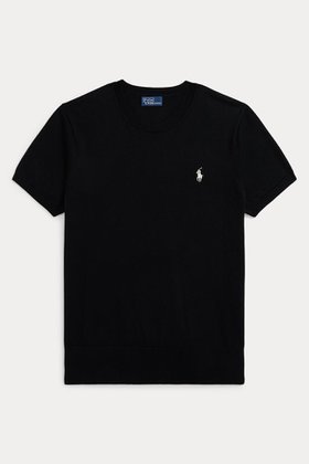 【ラルフローレン/RALPH LAUREN】の【POLO RALPH LAUREN】ショートスリーブ クルーネック セーター 大人の最旬トレンドファッション＆コーディネート founy(ファウニー) ファッション Fashion レディースファッション Fashion for Women トップス・カットソー Cut & Sew Tops ニット Knit Tops & Sweaters カジュアルプルオーバー・ニットトップス Pullovers & Knit Tops / Casual Pullovers ショート Short, Short Length スリム Slim, Slim Fit スリーブ Sleeve, Long Sleeve / Short Sleeve セーター Sweater, Knitwear バランス Balance, Style Balance フィット Fit, Slim Fit エレガント 上品 Elegant 半袖 Short Sleeve, Half Sleeve 新作・新入荷 New Arrivals / New In |ID:prp329100004990512
