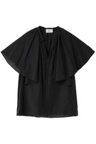 【プルミエ アロンディスモン/1er Arrondissement】のシアーキュプラシルクラッフルブラウス ブラック|ID: prp329100004990521 ipo3291000000037379877