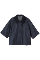 【ミズイロ インド/mizuiro ind】のhalf slv denim shirt シャツ navy|ID: prp329100004990527 ipo3291000000037379927