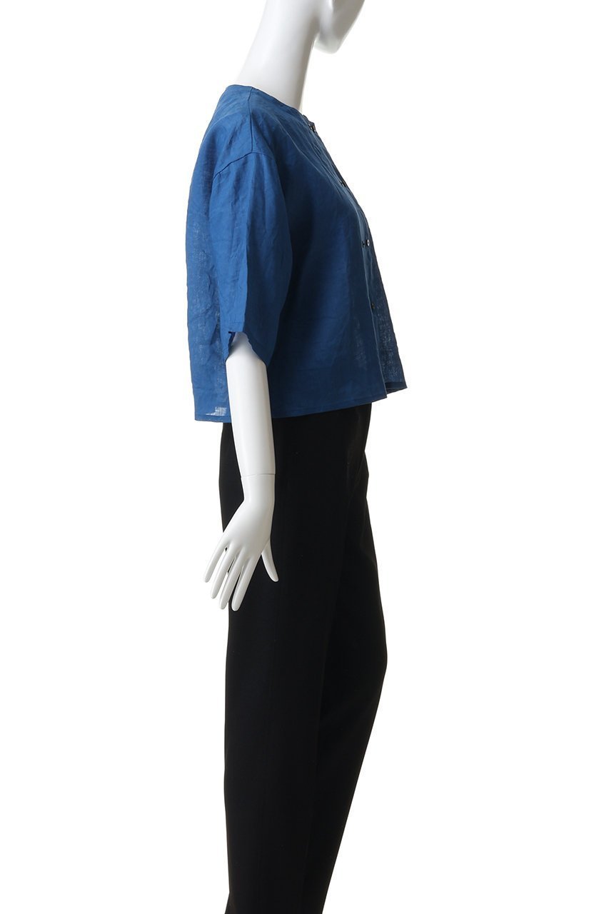 【ミズイロ インド/mizuiro ind】のlinen double crew neck shirt シャツ 大人の最旬トレンドファッション＆コーディネート founy(ファウニー) 　ファッション　Fashion　レディースファッション　Fashion for Women　トップス・カットソー　Cut & Sew Tops　シャツ・ブラウス・オフィスカジュアル　Elegant Blouses & Button-Ups　おすすめ　Recommended / Our Picks　コンパクト　Compact, Small Size　ショート　Short, Short Length　スリーブ　Sleeve, Long Sleeve / Short Sleeve　ダブル　Double, Double-Breasted　マキシ　Maxi, Full Length　リネン　Linen, Linen Fabric　ワイド　Wide, Wide Fit　夏　Summer　新作・新入荷　New Arrivals / New In　other-3|ID: prp329100004990528 ipo3291000000037379937