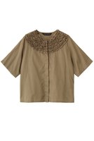 【ミズイロ インド/mizuiro ind】のfrill design crew neck shirt シャツ 大人の最旬トレンドファッション＆コーディネート founy(ファウニー) ファッション Fashion レディースファッション Fashion for Women トップス・カットソー Cut & Sew Tops シャツ・ブラウス・オフィスカジュアル Elegant Blouses & Button-Ups なめらか Smooth, Silky Texture ショート Short, Short Length スリーブ Sleeve, Long Sleeve / Short Sleeve バランス Balance, Style Balance フリル Frill, Ruffle エレガント 上品 Elegant 新作・新入荷 New Arrivals / New In |ID:prp329100004990529