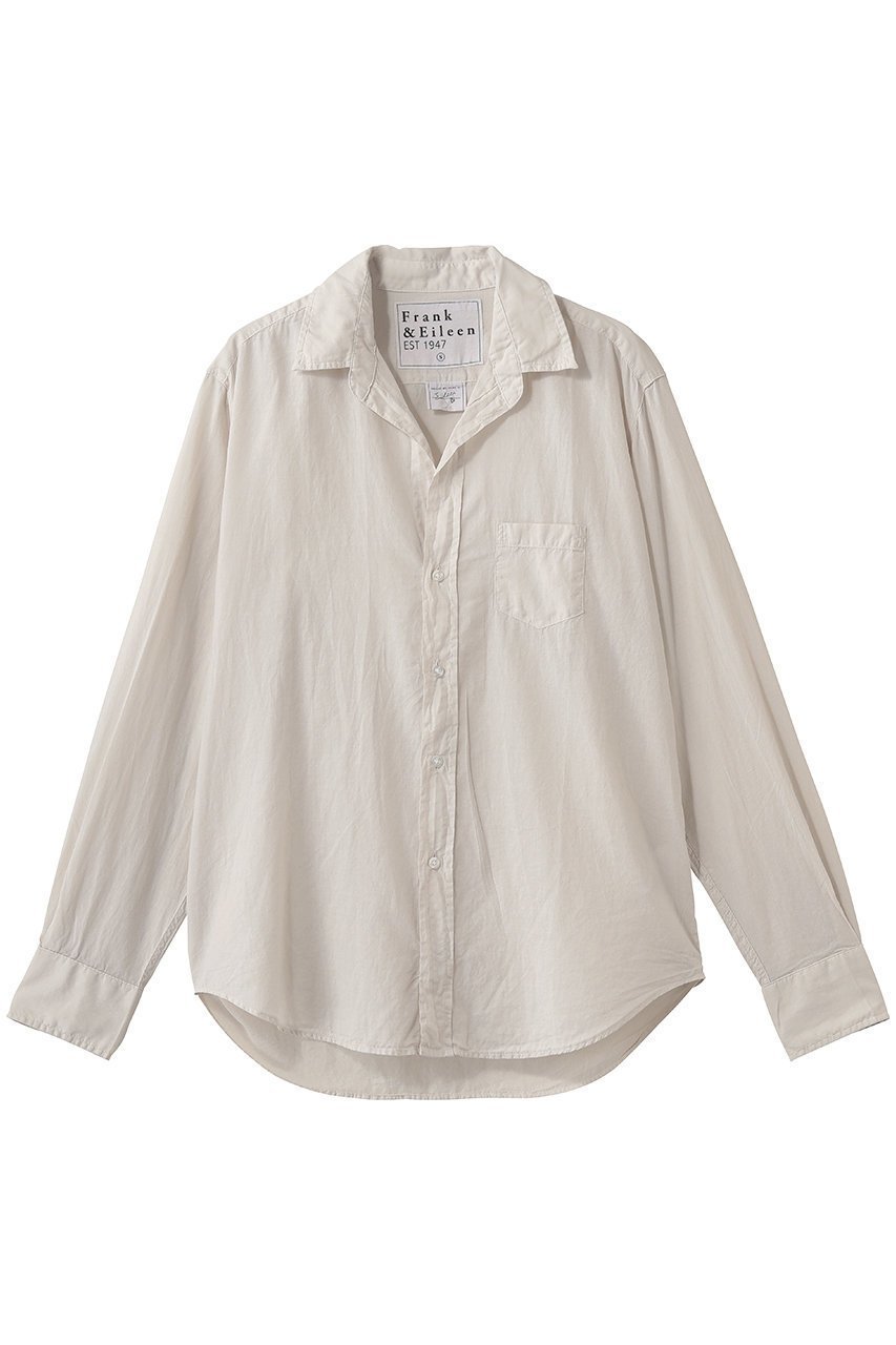 【フランク&アイリーン/Frank&Eileen】のEILEEN コットンボイル シャツ インテリア・キッズ・メンズ・レディースファッション・服の通販 founy(ファウニー) 　ファッション　Fashion　レディースファッション　Fashion for Women　トップス・カットソー　Cut & Sew Tops　シャツ・ブラウス・オフィスカジュアル　Elegant Blouses & Button-Ups　スリーブ　Sleeve, Long Sleeve / Short Sleeve　バランス　Balance, Style Balance　ロング　Long, Long-Length　夏　Summer　新作・新入荷　New Arrivals / New In　ベージュ|ID: prp329100004990532 ipo3291000000037379965