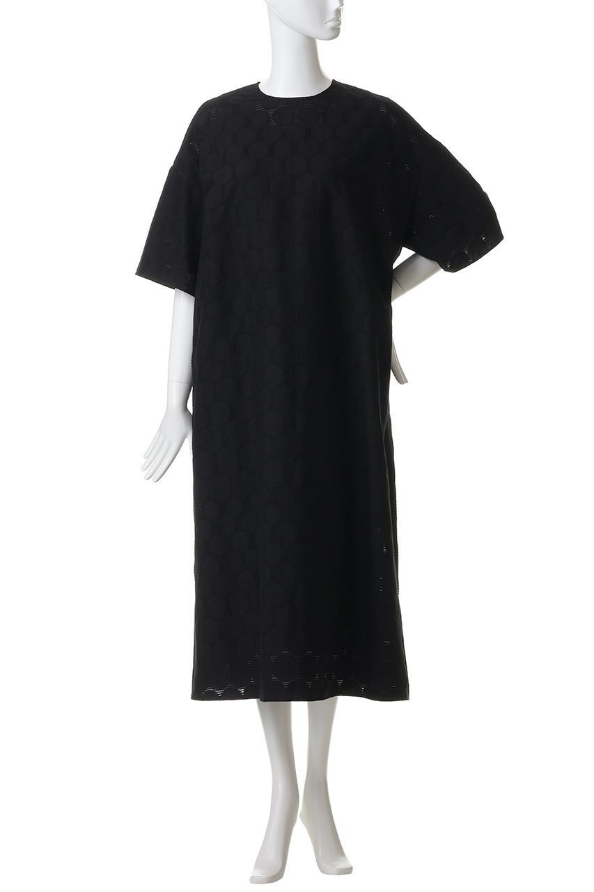 【プレインピープル/PLAIN PEOPLE】のドットジャカードワンピース 大人の最旬トレンドファッション＆コーディネート founy(ファウニー) 　ファッション　Fashion　レディースファッション　Fashion for Women　ワンピース　Dresses　チュニック　Tunic Tops & Dresses　アンダー　Underwear Essentials　キャンバス　Canvas, Canvas Fabric　シンプル　Simple, Minimal　ジャカード／ジャガード　Jacquard, Woven Pattern　チュニック　Tunic, Long Top　ドット　Polka Dot, Dot Pattern　ドレス　Dress, One-Piece　モダン　Modern, Contemporary　ラグジュアリー　Luxury, Elegant　リラックス　Relax, Relaxed Fit　ロング　Long, Long-Length　新作・新入荷　New Arrivals / New In　other-2|ID: prp329100004990541 ipo3291000000037380038