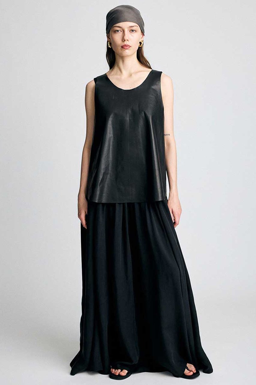 【ブリル/BRILL】のレザータンクトップ 大人の最旬トレンドファッション＆コーディネート founy(ファウニー) 　ファッション　Fashion　レディースファッション　Fashion for Women　トップス・カットソー　Cut & Sew Tops　キャミソール&ノースリーブ　Camisoles & Sleeveless Tops　シャツ・ブラウス・オフィスカジュアル　Elegant Blouses & Button-Ups　ロングTシャツ・Tシャツ　Longline T-Shirts & Tees　カットソー・ベーシックTシャツ　Cut-and-Sewn Tops / Stretch Tees & Basics　キャミソール　Camisole, Spaghetti Strap Top　タンク　Tank Top, Sleeveless Top　新作・新入荷　New Arrivals / New In　other-5|ID: prp329100004990544 ipo3291000000037380068