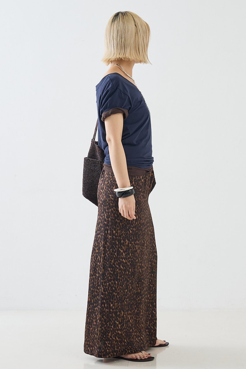 【ザ ストア バイ シー/THE STORE by C】の【COCUCA】レオパードロングスカート 大人の最旬トレンドファッション＆コーディネート founy(ファウニー) 　ファッション　Fashion　レディースファッション　Fashion for Women　スカート　Skirts　ロングスカート　Long Skirts / Maxi & Midi Skirts　なめらか　Smooth, Silky Texture　イタリア　Italy　シンプル　Simple, Minimal　プリント　Print, Printed Pattern　リラックス　Relax, Relaxed Fit　レオパード　Leopard, Animal Print　ロング　Long, Long-Length　別注　Limited Edition, Custom Order　other-6|ID: prp329100004992186 ipo3291000000037386453