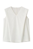 【ベイジ,/BEIGE,】のYANN(ヤン)/Vネックタックブラウス 大人の最旬トレンドファッション＆コーディネート founy(ファウニー) ファッション Fashion レディースファッション Fashion for Women トップス・カットソー Cut & Sew Tops キャミソール&ノースリーブ Camisoles & Sleeveless Tops シャツ・ブラウス・オフィスカジュアル Elegant Blouses & Button-Ups Vネックトップス V-Neck Tops / V-Cut Neckline Shirts デコルテ Décolleté, Neckline ノースリーブ Sleeveless, No-Sleeve フォルム Silhouette, Form エレガント 上品 Elegant 夏 Summer 新作・新入荷 New Arrivals / New In ビジネス 仕事 通勤 Business / Work / Commuting |ID:prp329100004992190