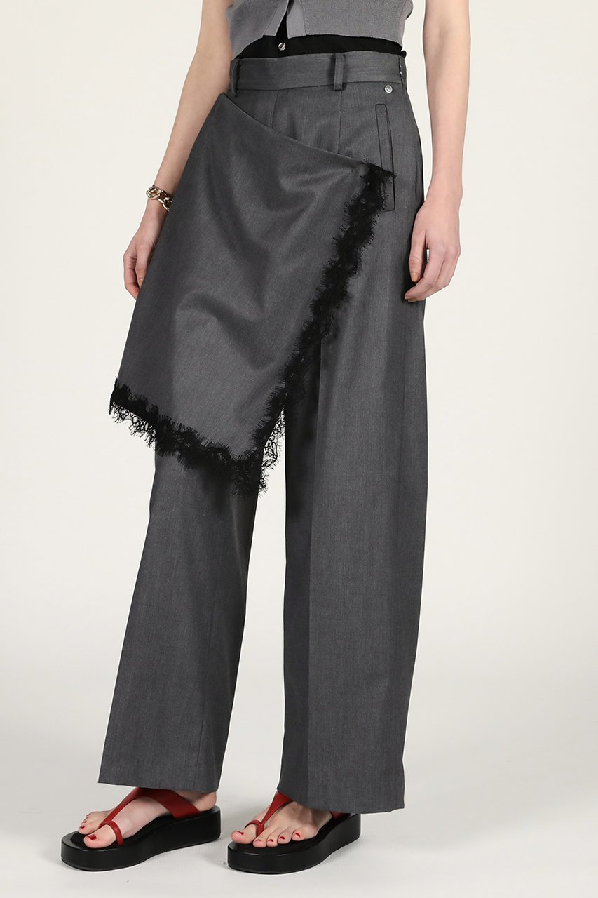 【プランク プロジェクト/PRANK PROJECT】のデタッチャブルエプロンパンツ / Detachable Apron Pants 大人の最旬トレンドファッション＆コーディネート founy(ファウニー) 　ファッション　Fashion　レディースファッション　Fashion for Women　パンツ　Pants & Trousers　カットソー　Cut and Sewn Top　ストレート　Straight, Straight Cut　スラックス　Slacks, Dress Pants　バランス　Balance, Style Balance　ベーシック　Basic, Essential　マニッシュ　Mannish, Boyish　ミックス　Mix, Mixed Style　レース　Lace, Lace Fabric　エレガント 上品　Elegant　夏　Summer　新作・新入荷　New Arrivals / New In　other-3|ID: prp329100004992194 ipo3291000000037386530