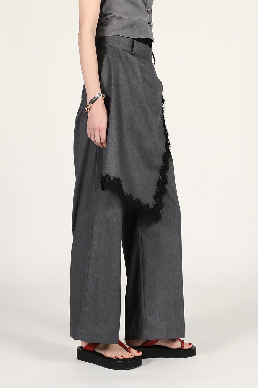 【プランク プロジェクト/PRANK PROJECT】のデタッチャブルエプロンパンツ / Detachable Apron Pants 大人の最旬トレンドファッション＆コーディネート founy(ファウニー) 　ファッション　Fashion　レディースファッション　Fashion for Women　パンツ　Pants & Trousers　カットソー　Cut and Sewn Top　ストレート　Straight, Straight Cut　スラックス　Slacks, Dress Pants　バランス　Balance, Style Balance　ベーシック　Basic, Essential　マニッシュ　Mannish, Boyish　ミックス　Mix, Mixed Style　レース　Lace, Lace Fabric　エレガント 上品　Elegant　夏　Summer　新作・新入荷　New Arrivals / New In　other-4|ID: prp329100004992194 ipo3291000000037386531