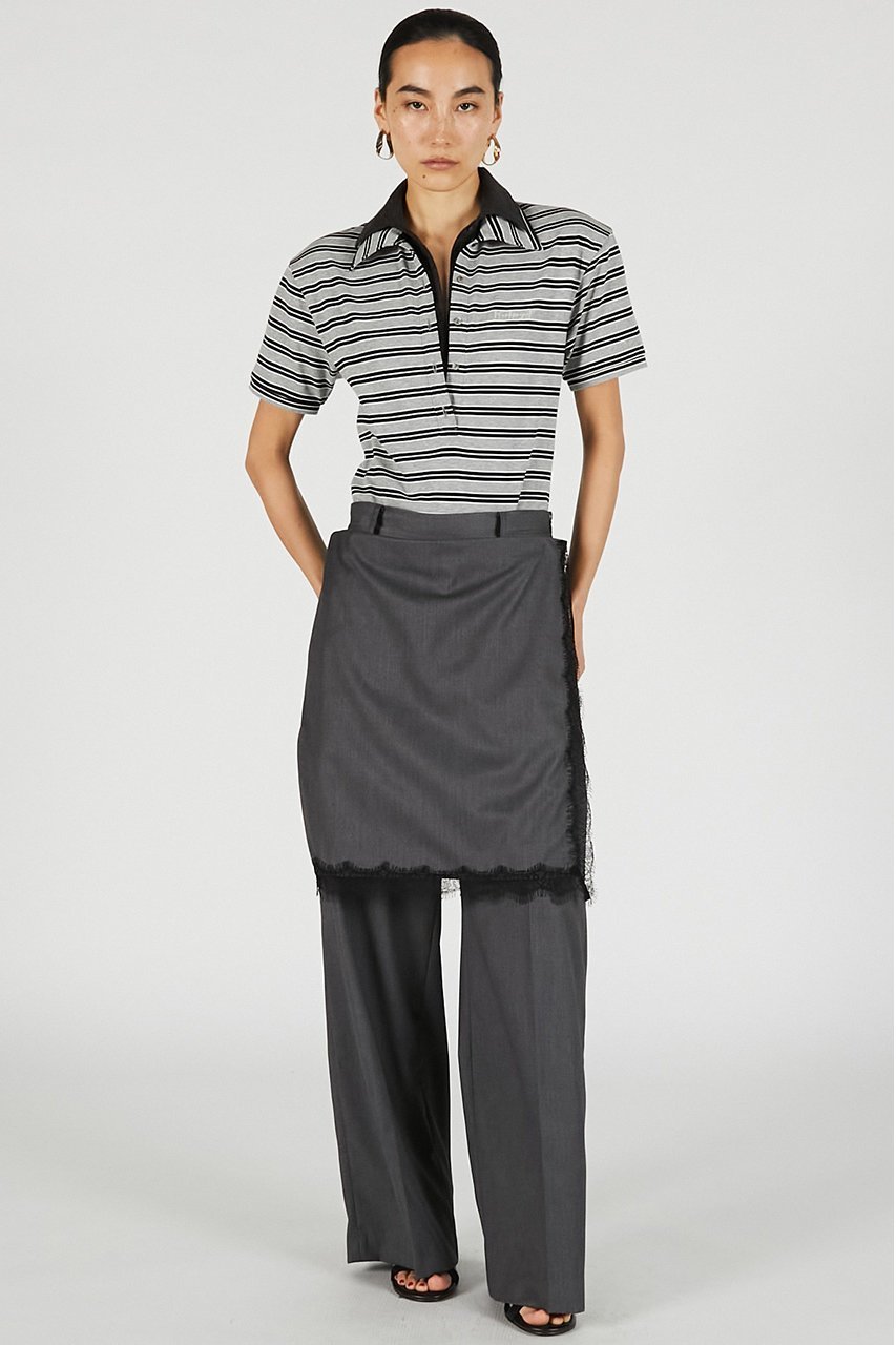 【プランク プロジェクト/PRANK PROJECT】のデタッチャブルエプロンパンツ / Detachable Apron Pants 大人の最旬トレンドファッション＆コーディネート founy(ファウニー) 　ファッション　Fashion　レディースファッション　Fashion for Women　パンツ　Pants & Trousers　カットソー　Cut and Sewn Top　ストレート　Straight, Straight Cut　スラックス　Slacks, Dress Pants　バランス　Balance, Style Balance　ベーシック　Basic, Essential　マニッシュ　Mannish, Boyish　ミックス　Mix, Mixed Style　レース　Lace, Lace Fabric　エレガント 上品　Elegant　夏　Summer　新作・新入荷　New Arrivals / New In　other-6|ID: prp329100004992194 ipo3291000000037386533