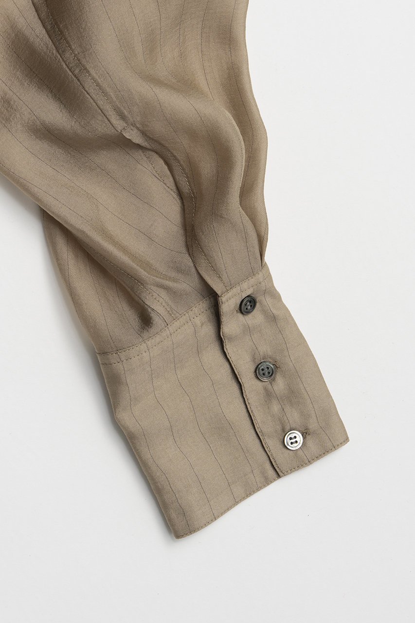 【プランク プロジェクト/PRANK PROJECT】のシアーボウタイシャツ / Sheer Bow Tie Shirt 大人の最旬トレンドファッション＆コーディネート founy(ファウニー) 　ファッション　Fashion　レディースファッション　Fashion for Women　トップス・カットソー　Cut & Sew Tops　シャツ・ブラウス・オフィスカジュアル　Elegant Blouses & Button-Ups　おすすめ　Recommended / Our Picks　キュプラ　Cupro, Eco Fabric　ショート　Short, Short Length　ストライプ　Stripe, Striped Pattern　スリーブ　Sleeve, Long Sleeve / Short Sleeve　セットアップ　Set-Up, Coordinated Outfit　ベーシック　Basic, Essential　ポケット　Pocket, Pocket Detail　夏　Summer　新作・新入荷　New Arrivals / New In　other-8|ID: prp329100004992198 ipo3291000000037386575