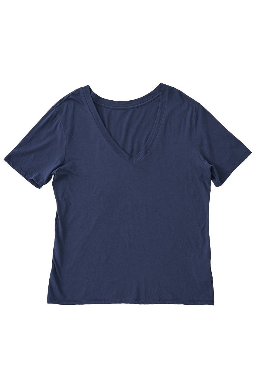 【ザ ストア バイ シー/THE STORE by C】の【COCUCA】Vネックカットプルオーバー インテリア・キッズ・メンズ・レディースファッション・服の通販 founy(ファウニー) 　ファッション　Fashion　レディースファッション　Fashion for Women　トップス・カットソー　Cut & Sew Tops　シャツ・ブラウス・オフィスカジュアル　Elegant Blouses & Button-Ups　ロングTシャツ・Tシャツ　Longline T-Shirts & Tees　カジュアルプルオーバー・ニットトップス　Pullovers & Knit Tops / Casual Pullovers　カットソー・ベーシックTシャツ　Cut-and-Sewn Tops / Stretch Tees & Basics　Vネックトップス　V-Neck Tops / V-Cut Neckline Shirts　イタリア　Italy　インナー　Innerwear　コンパクト　Compact, Small Size　ショート　Short, Short Length　スペシャル　Special, Limited Edition　スリーブ　Sleeve, Long Sleeve / Short Sleeve　バランス　Balance, Style Balance　新作・新入荷　New Arrivals / New In　ネイビー|ID: prp329100004992201 ipo3291000000037386598
