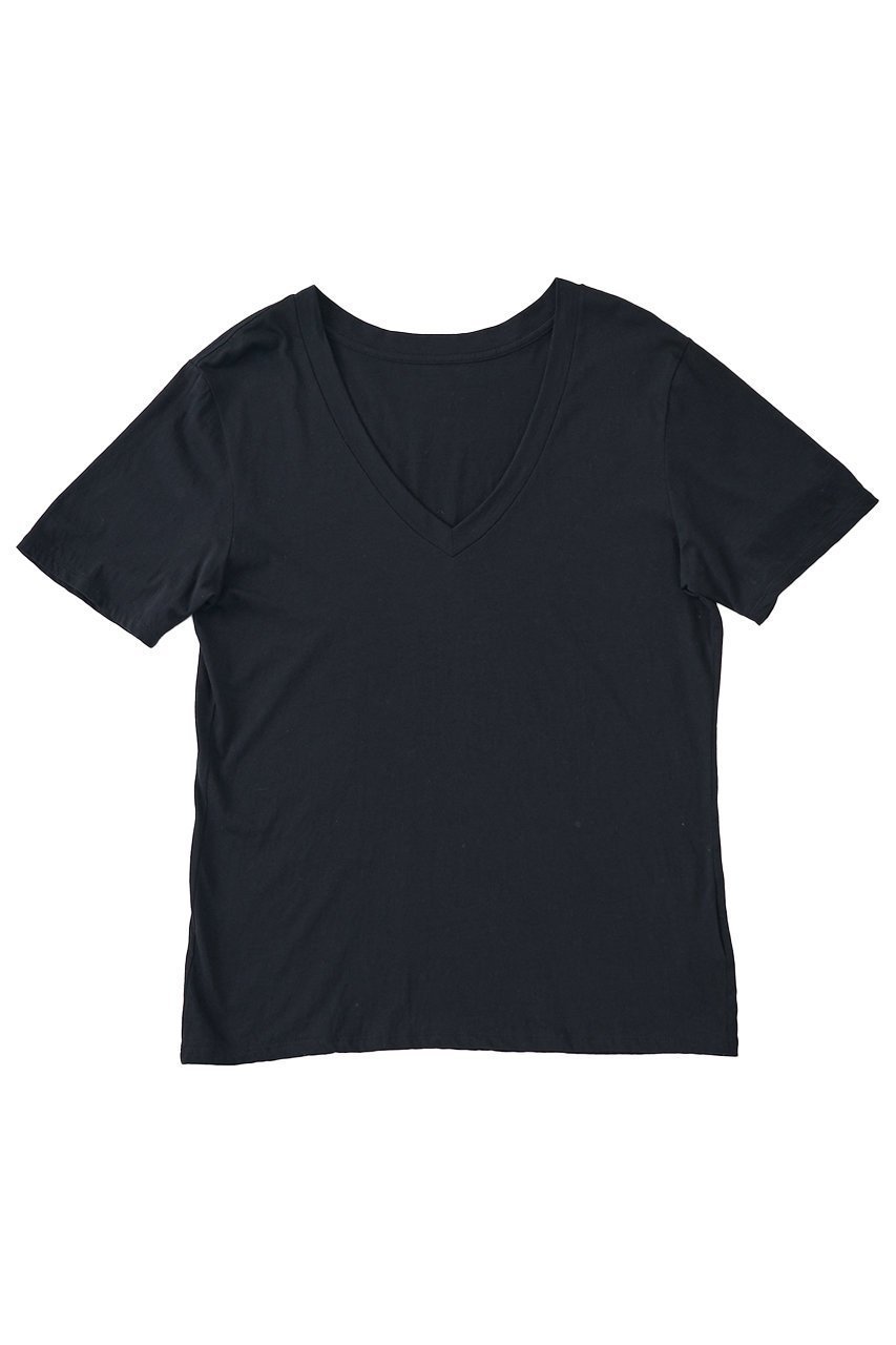 【ザ ストア バイ シー/THE STORE by C】の【COCUCA】Vネックカットプルオーバー インテリア・キッズ・メンズ・レディースファッション・服の通販 founy(ファウニー) 　ファッション　Fashion　レディースファッション　Fashion for Women　トップス・カットソー　Cut & Sew Tops　シャツ・ブラウス・オフィスカジュアル　Elegant Blouses & Button-Ups　ロングTシャツ・Tシャツ　Longline T-Shirts & Tees　カジュアルプルオーバー・ニットトップス　Pullovers & Knit Tops / Casual Pullovers　カットソー・ベーシックTシャツ　Cut-and-Sewn Tops / Stretch Tees & Basics　Vネックトップス　V-Neck Tops / V-Cut Neckline Shirts　イタリア　Italy　インナー　Innerwear　コンパクト　Compact, Small Size　ショート　Short, Short Length　スペシャル　Special, Limited Edition　スリーブ　Sleeve, Long Sleeve / Short Sleeve　バランス　Balance, Style Balance　新作・新入荷　New Arrivals / New In　ブラック|ID: prp329100004992201 ipo3291000000037386599