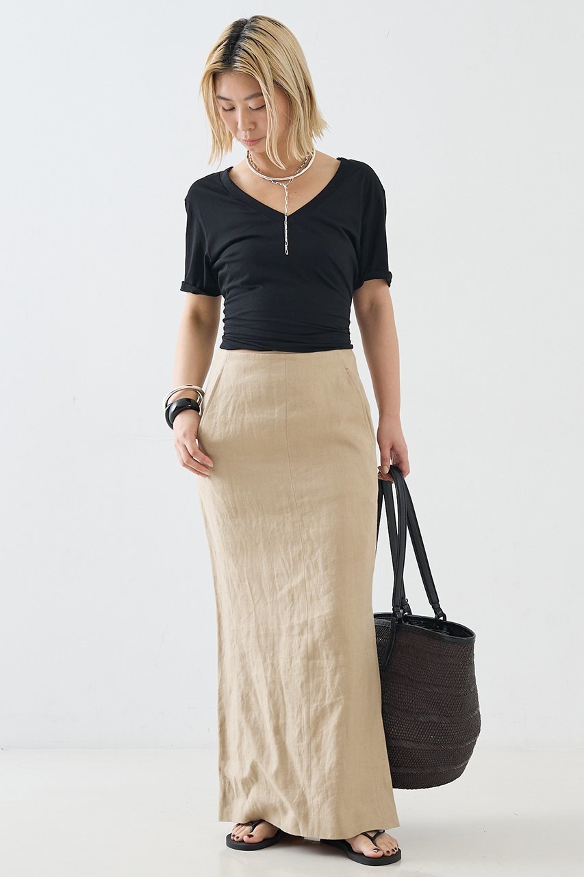 【ザ ストア バイ シー/THE STORE by C】の【COCUCA】Vネックカットプルオーバー 大人の最旬トレンドファッション＆コーディネート founy(ファウニー) 　ファッション　Fashion　レディースファッション　Fashion for Women　トップス・カットソー　Cut & Sew Tops　シャツ・ブラウス・オフィスカジュアル　Elegant Blouses & Button-Ups　ロングTシャツ・Tシャツ　Longline T-Shirts & Tees　カジュアルプルオーバー・ニットトップス　Pullovers & Knit Tops / Casual Pullovers　カットソー・ベーシックTシャツ　Cut-and-Sewn Tops / Stretch Tees & Basics　Vネックトップス　V-Neck Tops / V-Cut Neckline Shirts　イタリア　Italy　インナー　Innerwear　コンパクト　Compact, Small Size　ショート　Short, Short Length　スペシャル　Special, Limited Edition　スリーブ　Sleeve, Long Sleeve / Short Sleeve　バランス　Balance, Style Balance　新作・新入荷　New Arrivals / New In　other-5|ID: prp329100004992201 ipo3291000000037386603