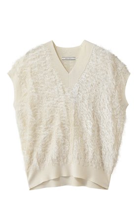 【ベイジ,/BEIGE,】 LYCORIS(リコリス)/カットフリンジVネックニット大人の最旬トレンドファッション＆コーディネート founy(ファウニー) ファッション Fashion レディースファッション Fashion for Women トップス・カットソー Cut & Sew Tops ニット Knit Tops & Sweaters カジュアルプルオーバー・ニットトップス Pullovers & Knit Tops / Casual Pullovers Vネックトップス V-Neck Tops / V-Cut Neckline Shirts シアー Sheer, See-Through ジャカード／ジャガード Jacquard, Woven Pattern スリーブ Sleeve, Long Sleeve / Short Sleeve デコルテ Décolleté, Neckline バランス Balance, Style Balance エレガント 上品 Elegant 夏 Summer 新作・新入荷 New Arrivals / New In |ID:prp329100004992207