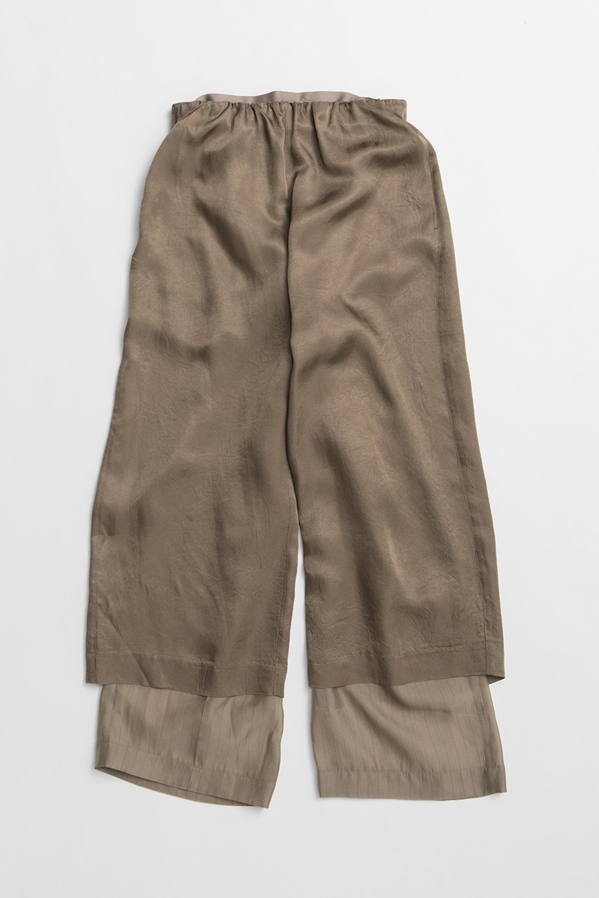 【プランク プロジェクト/PRANK PROJECT】のダブルレイヤーシアーパンツ / Double Layer Sheer Pants 大人の最旬トレンドファッション＆コーディネート founy(ファウニー) 　ファッション　Fashion　レディースファッション　Fashion for Women　パンツ　Pants & Trousers　キュプラ　Cupro, Eco Fabric　サテン　Satin, Glossy Fabric　セットアップ　Set-Up, Coordinated Outfit　バランス　Balance, Style Balance　ペチコート　Petticoat, Underskirt　ロング　Long, Long-Length　ワッシャー　Washer, Crinkled Finish　新作・新入荷　New Arrivals / New In　other-4|ID: prp329100004992221 ipo3291000000037386772