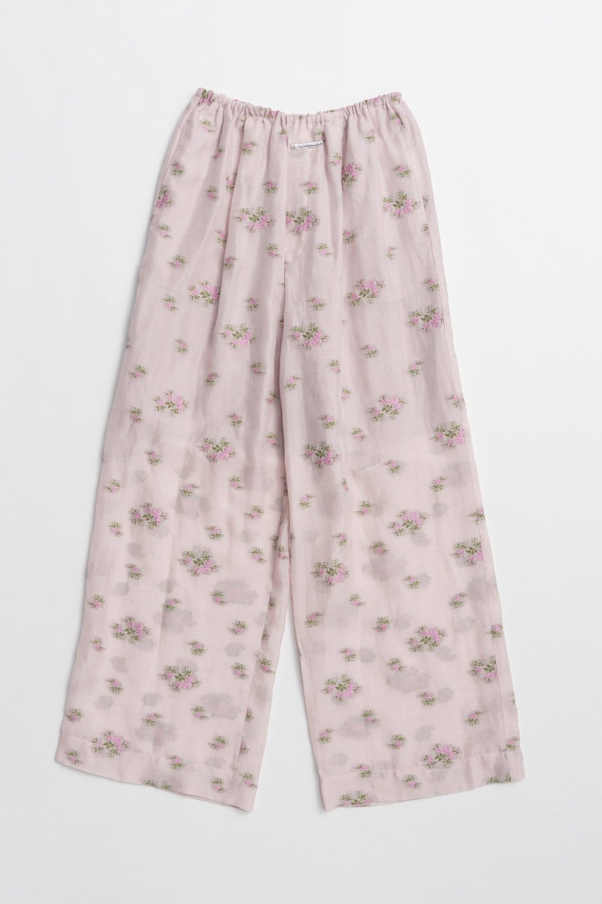 【プランク プロジェクト/PRANK PROJECT】のフラワージャガードラウンジパンツ / Flower Jacquard Lounge Pants 大人の最旬トレンドファッション＆コーディネート founy(ファウニー) 　ファッション　Fashion　レディースファッション　Fashion for Women　パンツ　Pants & Trousers　おすすめ　Recommended / Our Picks　カットソー　Cut and Sewn Top　シアー　Sheer, See-Through　シンプル　Simple, Minimal　ジャカード／ジャガード　Jacquard, Woven Pattern　セットアップ　Set-Up, Coordinated Outfit　トレンド　Trend, Trending Now　パジャマ　Pajamas, Sleepwear　リネン　Linen, Linen Fabric　ワイド　Wide, Wide Fit　新作・新入荷　New Arrivals / New In　 other-1|ID: prp329100004992222 ipo3291000000037386777