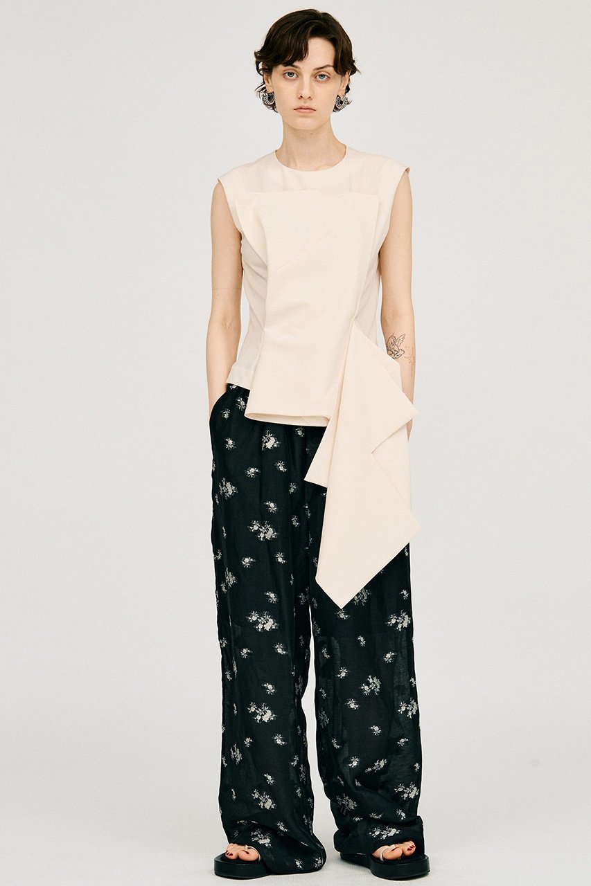 【プランク プロジェクト/PRANK PROJECT】のフラワージャガードラウンジパンツ / Flower Jacquard Lounge Pants 大人の最旬トレンドファッション＆コーディネート founy(ファウニー) 　ファッション　Fashion　レディースファッション　Fashion for Women　パンツ　Pants & Trousers　おすすめ　Recommended / Our Picks　カットソー　Cut and Sewn Top　シアー　Sheer, See-Through　シンプル　Simple, Minimal　ジャカード／ジャガード　Jacquard, Woven Pattern　セットアップ　Set-Up, Coordinated Outfit　トレンド　Trend, Trending Now　パジャマ　Pajamas, Sleepwear　リネン　Linen, Linen Fabric　ワイド　Wide, Wide Fit　新作・新入荷　New Arrivals / New In　other-3|ID: prp329100004992222 ipo3291000000037386781