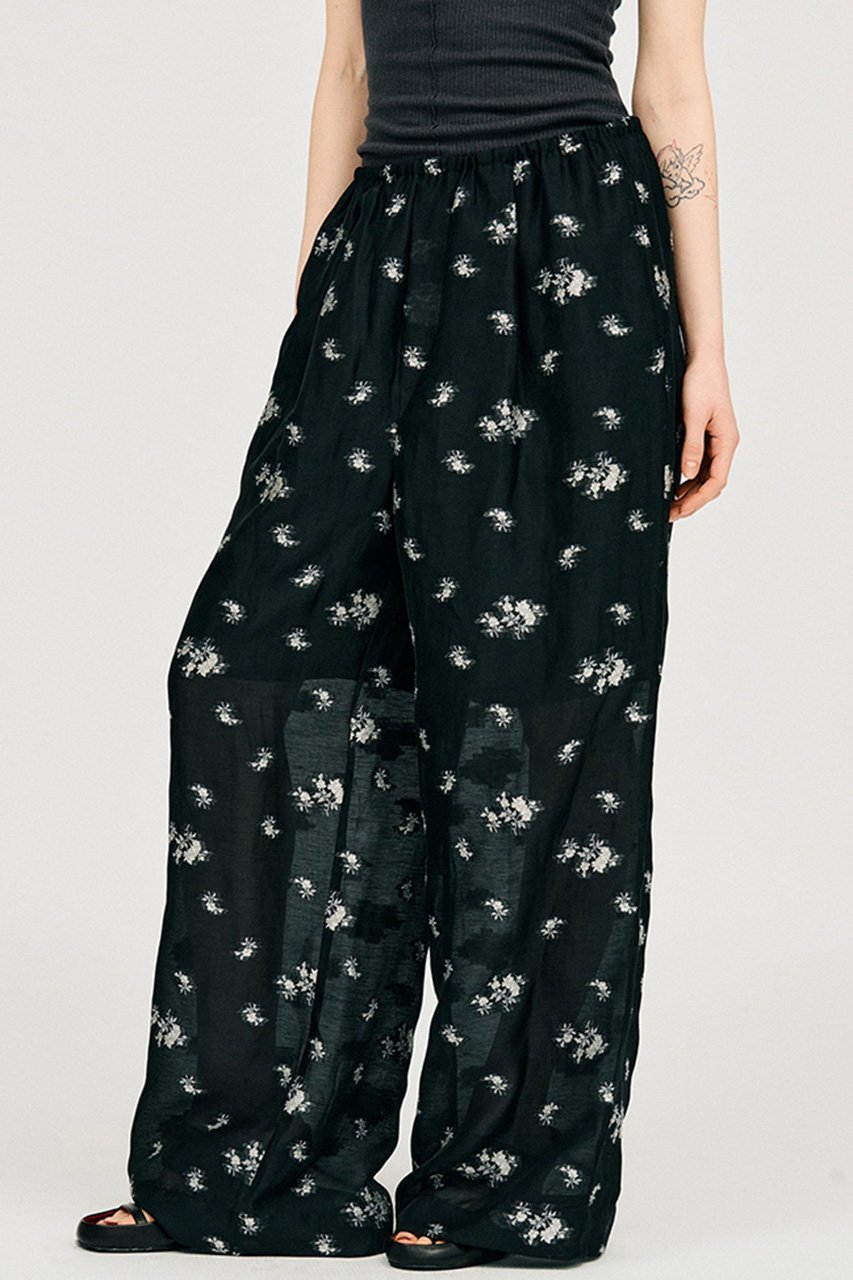 【プランク プロジェクト/PRANK PROJECT】のフラワージャガードラウンジパンツ / Flower Jacquard Lounge Pants 大人の最旬トレンドファッション＆コーディネート founy(ファウニー) 　ファッション　Fashion　レディースファッション　Fashion for Women　パンツ　Pants & Trousers　おすすめ　Recommended / Our Picks　カットソー　Cut and Sewn Top　シアー　Sheer, See-Through　シンプル　Simple, Minimal　ジャカード／ジャガード　Jacquard, Woven Pattern　セットアップ　Set-Up, Coordinated Outfit　トレンド　Trend, Trending Now　パジャマ　Pajamas, Sleepwear　リネン　Linen, Linen Fabric　ワイド　Wide, Wide Fit　新作・新入荷　New Arrivals / New In　other-6|ID: prp329100004992222 ipo3291000000037386784