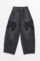 【プランク プロジェクト/PRANK PROJECT】のレースエンブロイダリーデニム / Lace Embroidery Denim BLK(ブラック)|ID: prp329100004992224 ipo3291000000037386792