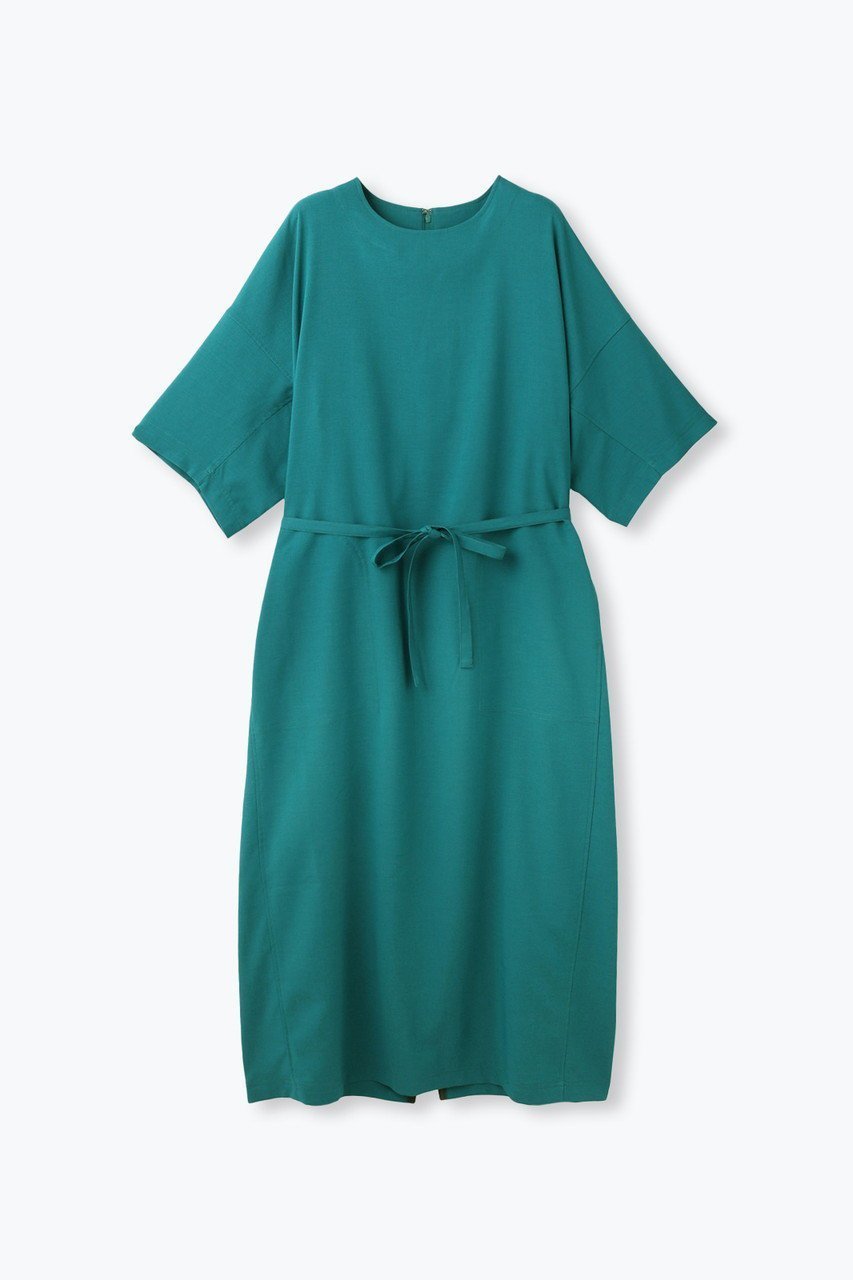 【レリル/lelill】のハイテク コクーンワンピース インテリア・キッズ・メンズ・レディースファッション・服の通販 founy(ファウニー) 　ファッション　Fashion　レディースファッション　Fashion for Women　ワンピース　Dresses　チュニック　Tunic Tops & Dresses　ウォッシャブル　Machine Washable　チュニック　Tunic, Long Top　ビジネス 仕事 通勤　Business / Work / Commuting　夏　Summer　新作・新入荷　New Arrivals / New In　グリーン|ID: prp329100004992228 ipo3291000000037386829