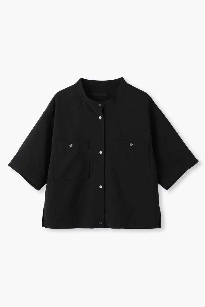 【レリル/lelill】のハイテクシアーショートシャツ インテリア・キッズ・メンズ・レディースファッション・服の通販 founy(ファウニー) 　ファッション　Fashion　レディースファッション　Fashion for Women　トップス・カットソー　Cut & Sew Tops　シャツ・ブラウス・オフィスカジュアル　Elegant Blouses & Button-Ups　ロングTシャツ・Tシャツ　Longline T-Shirts & Tees　カットソー・ベーシックTシャツ　Cut-and-Sewn Tops / Stretch Tees & Basics　ショート　Short, Short Length　スリーブ　Sleeve, Long Sleeve / Short Sleeve　トレンド　Trend, Trending Now　ワイド　Wide, Wide Fit　夏　Summer　定番　Standard, Basic Item　新作・新入荷　New Arrivals / New In　ブラック|ID: prp329100004992229 ipo3291000000037386847