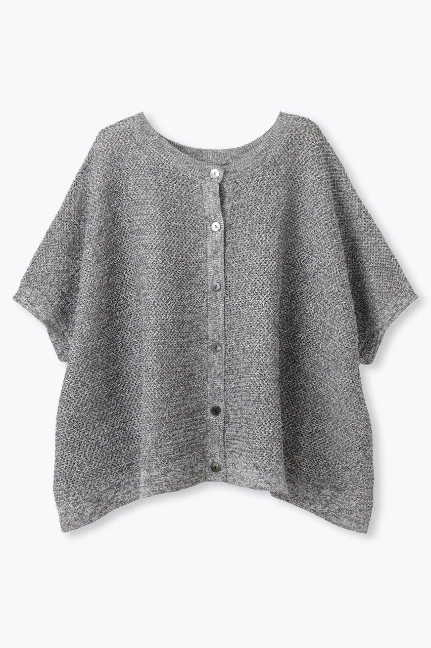 【レリル/lelill】のミックスギマ 2WAYカーディガン インテリア・キッズ・メンズ・レディースファッション・服の通販 founy(ファウニー) 　ファッション　Fashion　レディースファッション　Fashion for Women　トップス・カットソー　Cut & Sew Tops　ニット　Knit Tops & Sweaters　カーディガン・羽織り　Layered Style Cardigans　カーディガン　Cardigan, Knitwear　ミックス　Mix, Mixed Style　ワイド　Wide, Wide Fit　夏　Summer　定番　Standard, Basic Item　新作・新入荷　New Arrivals / New In　グレー|ID: prp329100004992233 ipo3291000000037386885