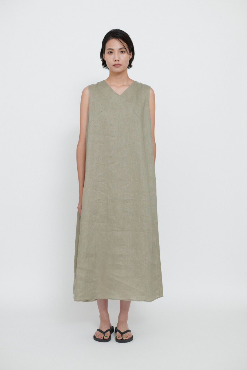 【レリル/lelill】の【7/1 0:00販売開始】リネン Vネックワンピース インテリア・キッズ・メンズ・レディースファッション・服の通販 founy(ファウニー) 　ファッション　Fashion　レディースファッション　Fashion for Women　ワンピース　Dresses　チュニック　Tunic Tops & Dresses　エレガント 上品　Elegant　チュニック　Tunic, Long Top　リネン　Linen, Linen Fabric　ロング　Long, Long-Length　人気　Popular, Best Seller　定番　Standard, Basic Item　新作・新入荷　New Arrivals / New In　ベージュ|ID: prp329100004992254 ipo3291000000037387053