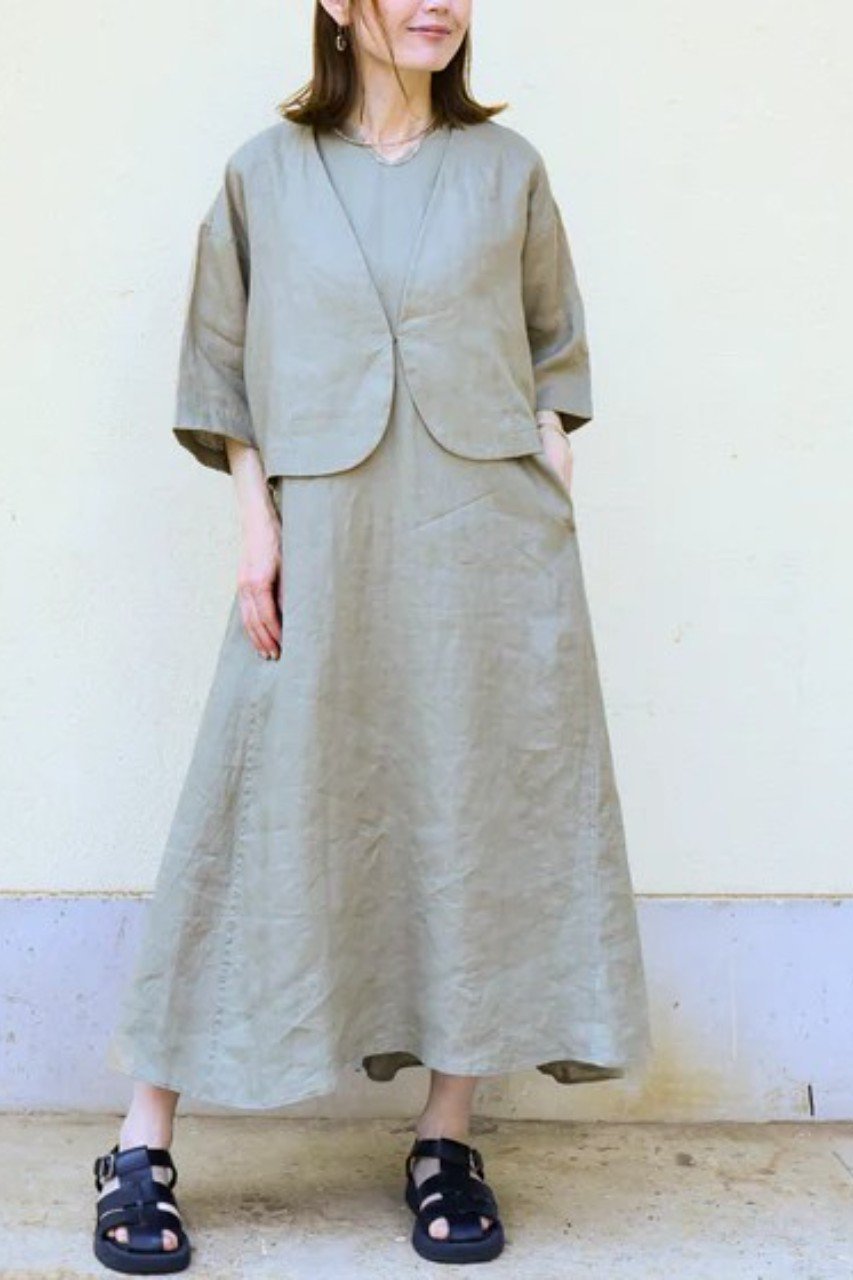 【レリル/lelill】の【7/1 0:00販売開始】リネン Vネックワンピース 大人の最旬トレンドファッション＆コーディネート founy(ファウニー) 　ファッション　Fashion　レディースファッション　Fashion for Women　ワンピース　Dresses　チュニック　Tunic Tops & Dresses　エレガント 上品　Elegant　チュニック　Tunic, Long Top　リネン　Linen, Linen Fabric　ロング　Long, Long-Length　人気　Popular, Best Seller　定番　Standard, Basic Item　新作・新入荷　New Arrivals / New In　other-4|ID: prp329100004992254 ipo3291000000037387056