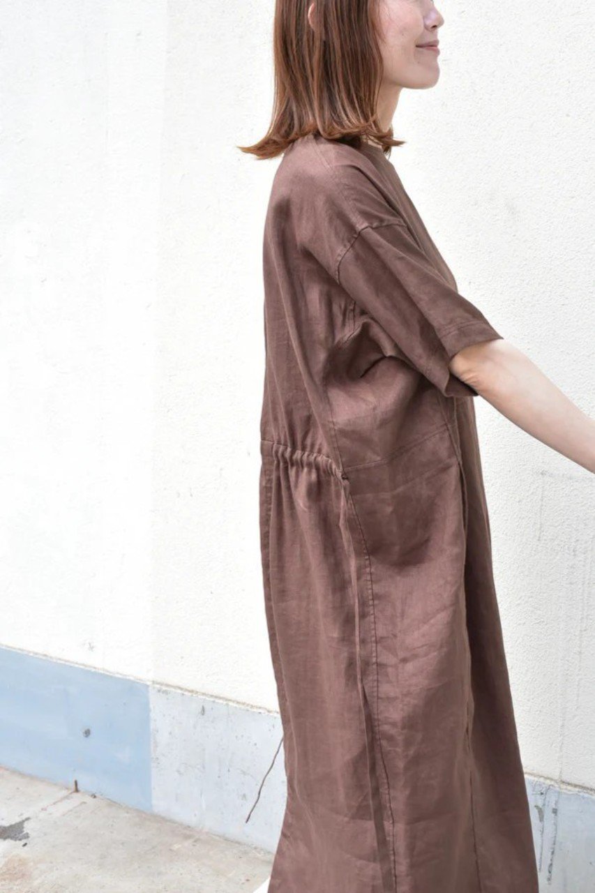 【レリル/lelill】のリネン コクーンワンピース 大人の最旬トレンドファッション＆コーディネート founy(ファウニー) 　ファッション　Fashion　レディースファッション　Fashion for Women　ワンピース　Dresses　チュニック　Tunic Tops & Dresses　チュニック　Tunic, Long Top　定番　Standard, Basic Item　人気　Popular, Best Seller　ブラウジング　Blouson Silhouette, Cinched Waist　リネン　Linen, Linen Fabric　ロング　Long, Long-Length　夏　Summer　エレガント 上品　Elegant　新作・新入荷　New Arrivals / New In　other-3|ID: prp329100004992256 ipo3291000000037387072