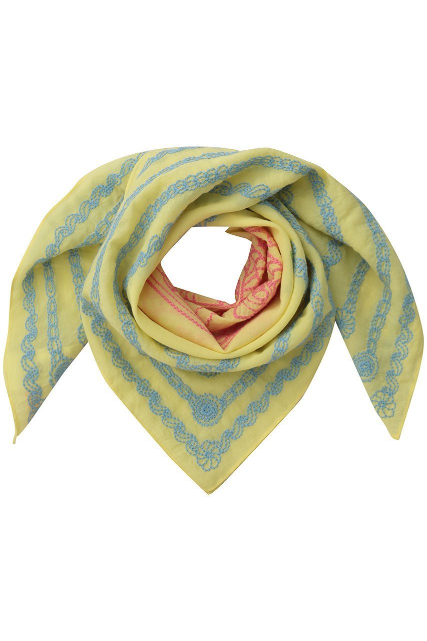 【マザー/MOTHER】のTHE SCARF IT DOWN 刺しゅうスカーフ (KTI) インテリア・キッズ・メンズ・レディースファッション・服の通販 founy(ファウニー) 　ファッション　Fashion　レディースファッション　Fashion for Women　ストール　Soft & Warm Scarves　マフラー・スヌード / 冬小物の定番　Scarves & Mufflers　スカーフ　Scarf, Neckwear　ストール　Stole, Wrap　チェーン　Chain, Chain Strap　マフラー　Scarf, Muffler　新作・新入荷　New Arrivals / New In　イエロー|ID: prp329100004992261 ipo3291000000037387121