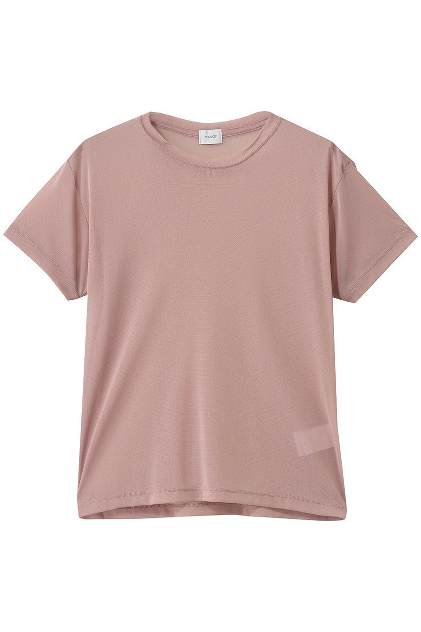 【マノフ/MANOF】のBASIC TULLE T-SHIRTS インテリア・キッズ・メンズ・レディースファッション・服の通販 founy(ファウニー) ファッション Fashion レディースファッション Fashion for Women トップス・カットソー Cut & Sew Tops シャツ・ブラウス・オフィスカジュアル Elegant Blouses & Button-Ups ロングTシャツ・Tシャツ Longline T-Shirts & Tees カットソー・ベーシックTシャツ Cut-and-Sewn Tops / Stretch Tees & Basics カットソー Cut and Sewn Top コンパクト Compact, Small Size シアー Sheer, See-Through ショート Short, Short Length スウェット / スエット Sweatshirt, Sweatwear スラックス Slacks, Dress Pants スリーブ Sleeve, Long Sleeve / Short Sleeve 新作・新入荷 New Arrivals / New In PINK|ID: prp329100004992271 ipo3291000000037387185
